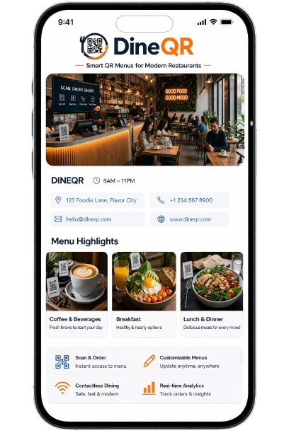 Screenshot of a store page in mobile view